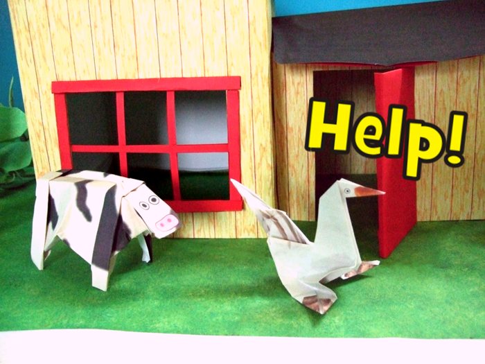 origami goose screaming for help origami goose screaming for help