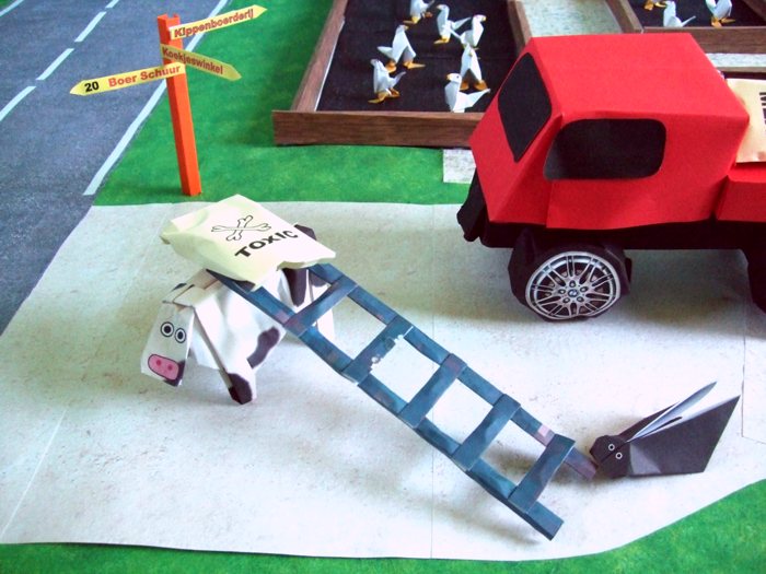 origami bug pulling on a ladder origami bug pulling on a ladder