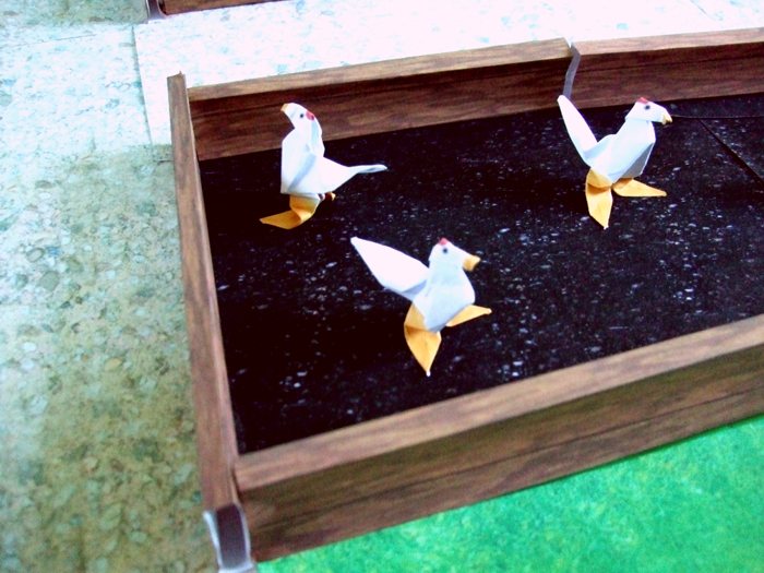 origami chickens origami chickens