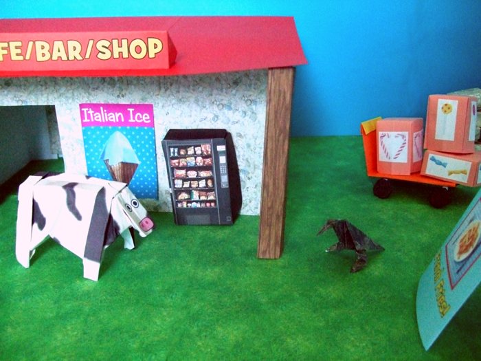 origami crow talking to a cow origami crow talking to a cow