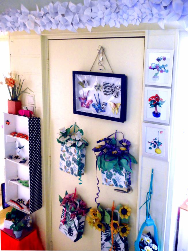 Hanging Origami Flowers