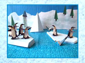 gratis kaartje met pinguins op het ijs gratis kaartje met pinguins op het ijs