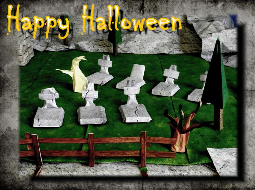 Halloween Origami Card