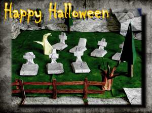 Happy Halloween Origami Card