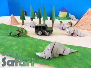 Safari kaartje met grappige Neushoorns Safari kaartje met grappige Neushoorns