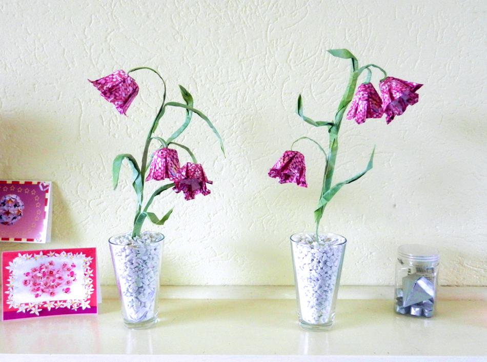 Origami bloemen