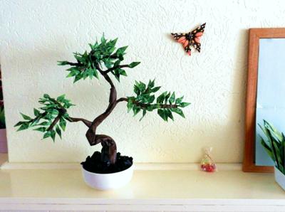 Bonsai boom van papier Bonsai boom van papier