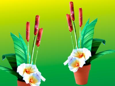 Origami bloemen Origami bloemen