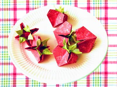 Aardbeien op een schotel Aardbeien op een schotel