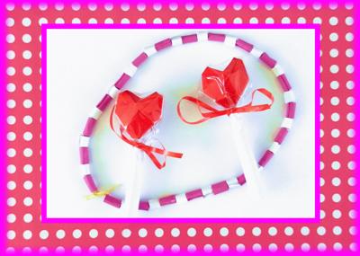 Heart shaped lollipops