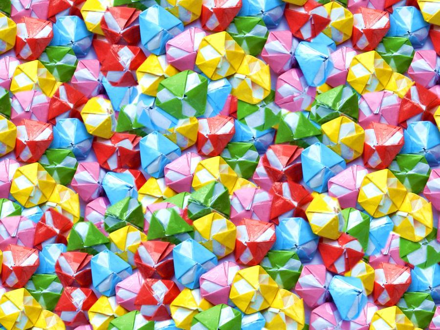 Origami candies