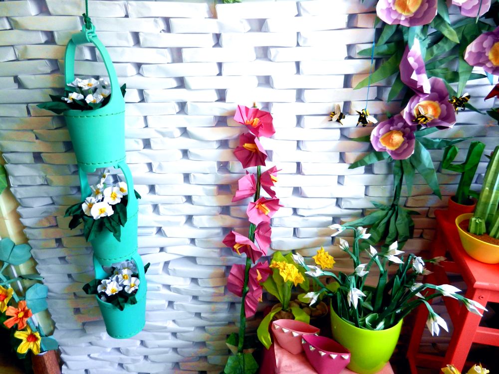 Origami bloemen