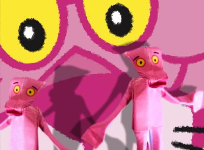 Pink Panther kaartje Pink Panther kaartje