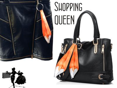 Leren rok en tas Leren rok en tas