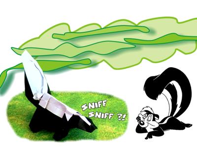 Skunks cartoon