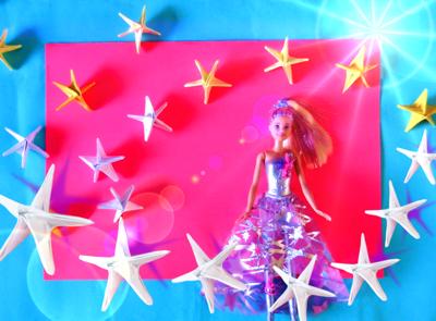 Barbie stars rain