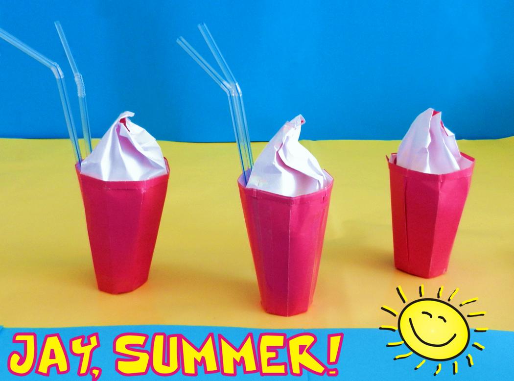 Origami milkshakes