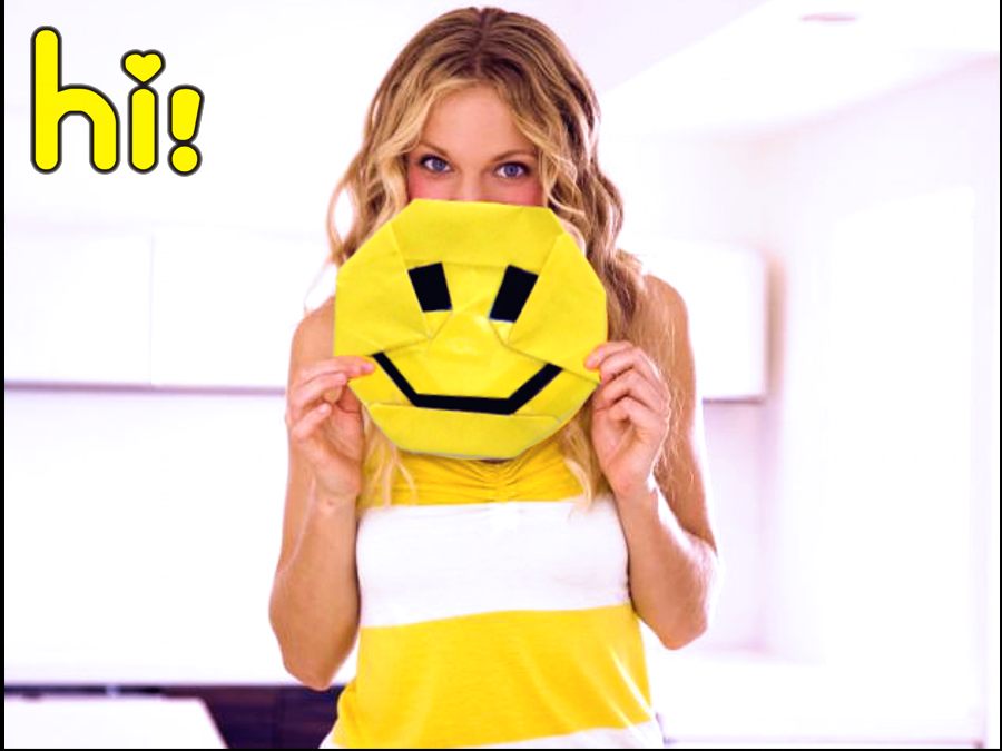 Meisje met een smiley