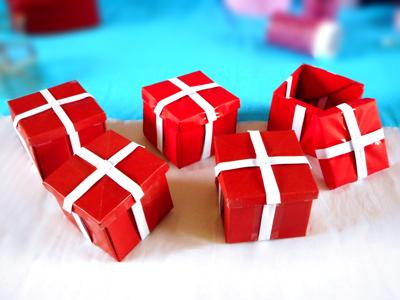 Origami cadeaudoosjes Origami cadeaudoosjes