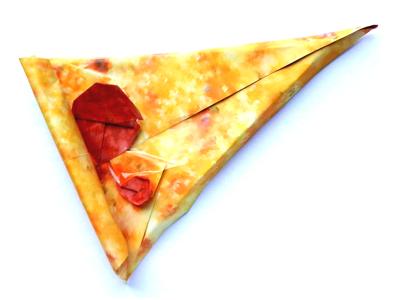 Origami pizzapunt Origami pizzapunt