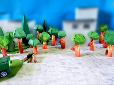 Origami bos Origami bos