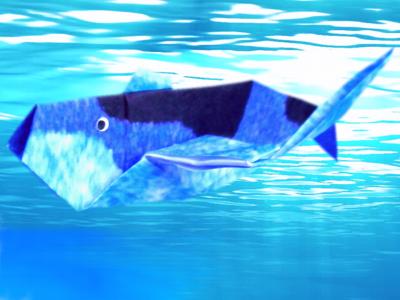 Origami walvis Origami walvis