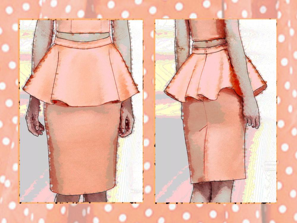 Polka Dots and Peplum skirt