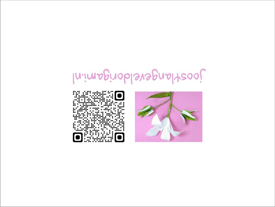 Card with an Origami Lily