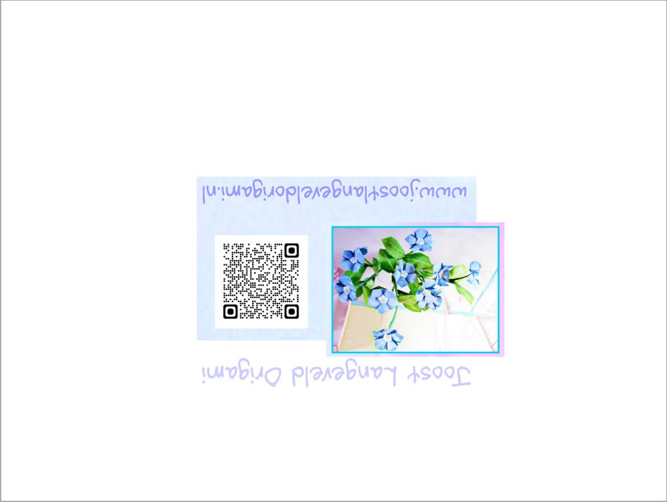 Origami Flowers Greeting Card