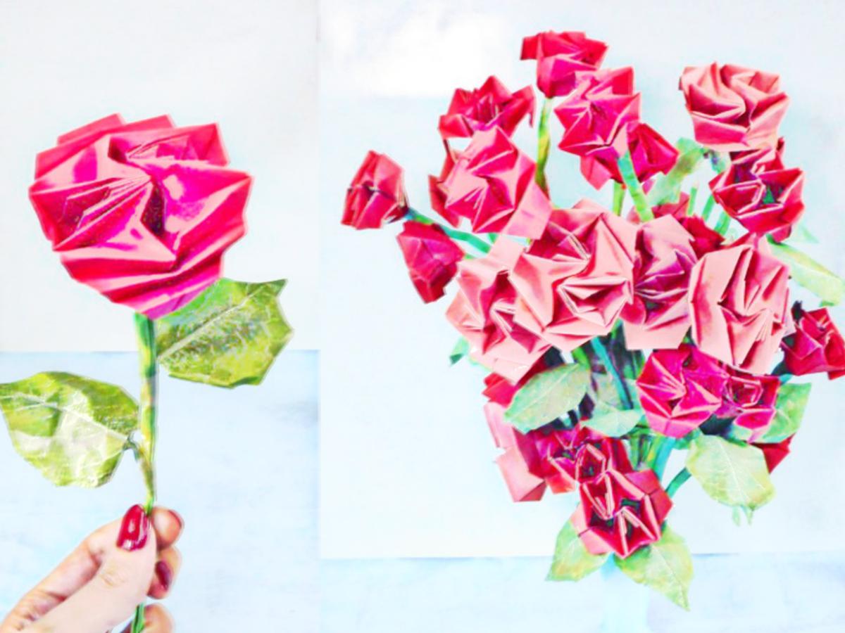 Briefkaartje met Rozen