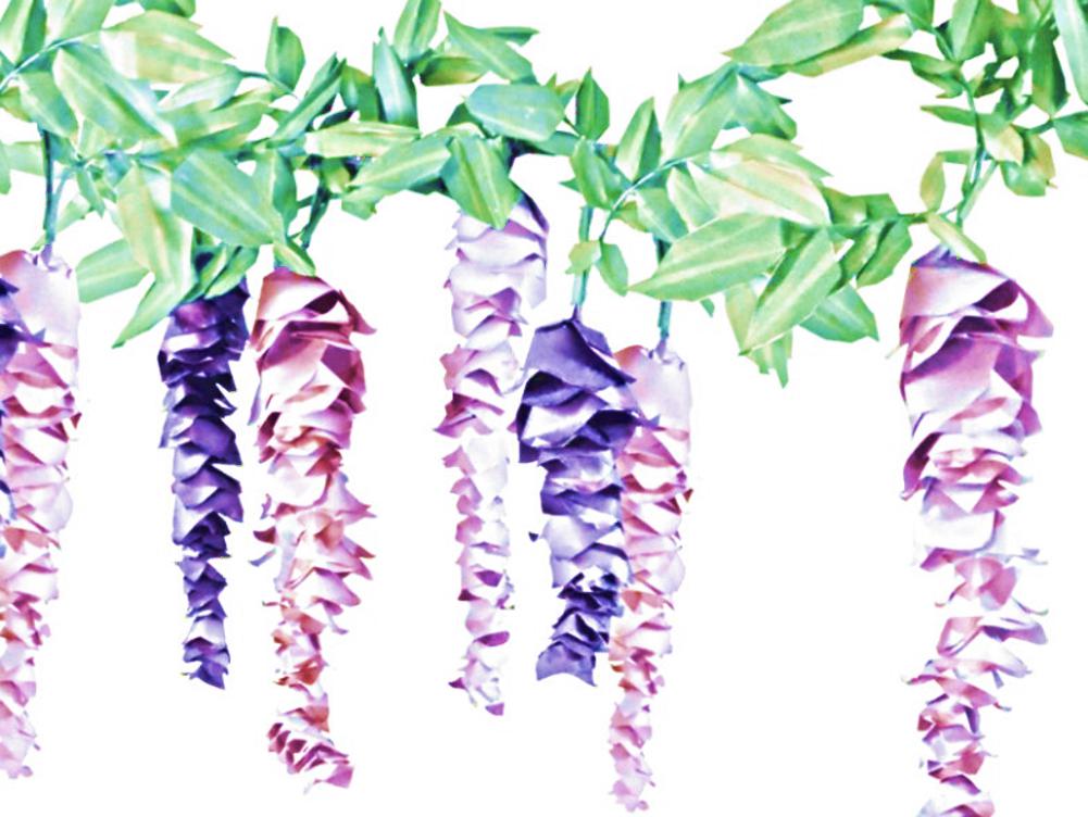 Briefkaartje met Blauwe Regen bloemen