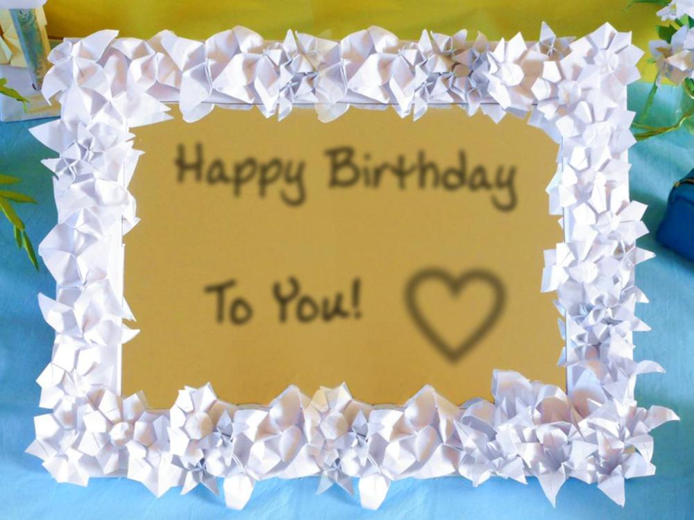 Flowers Mirror Birthday Card