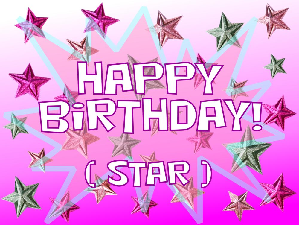 Origami Stars Birthday card Origami Stars Birthday card