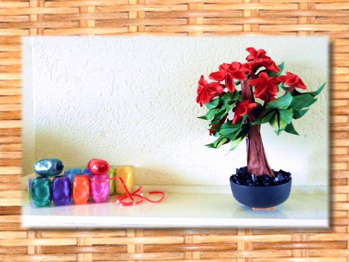 Bonsai Origami Flower Tree