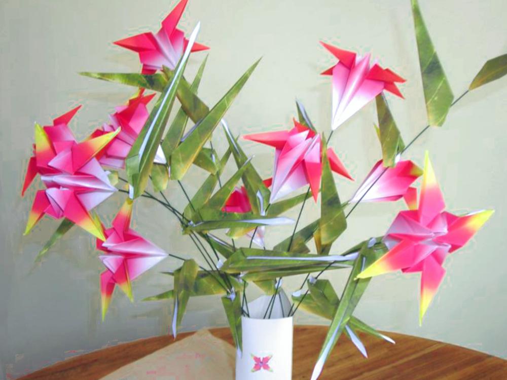 Star Shaped Origami Flowers Star Shaped Origami Flowers