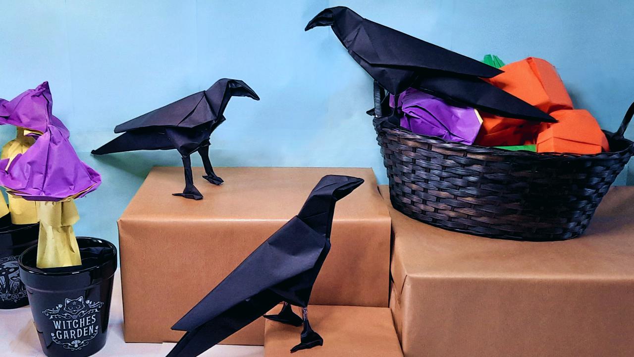 Origami kraaien
