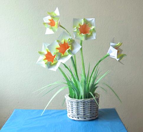 Origami bloemen