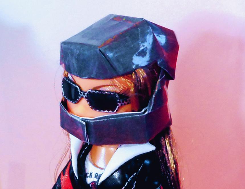 Origami Motorhelm Origami Motorhelm