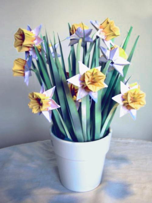 Origami Narcissen Origami Narcissen