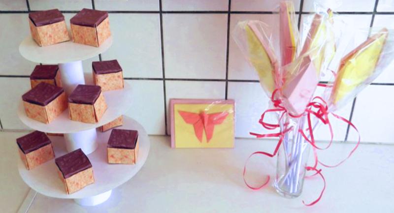 Origami cakejes en snoep Origami cakejes en snoep
