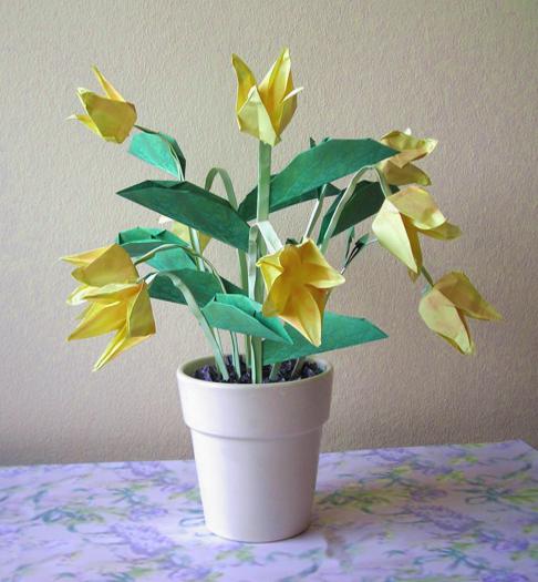Origami bloemen Origami bloemen