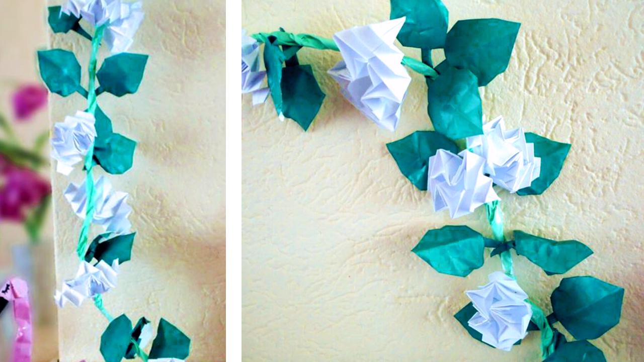 Origami rozen
