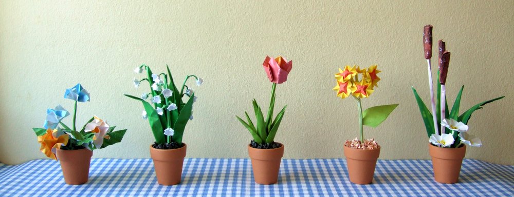 Origami mini Flowers