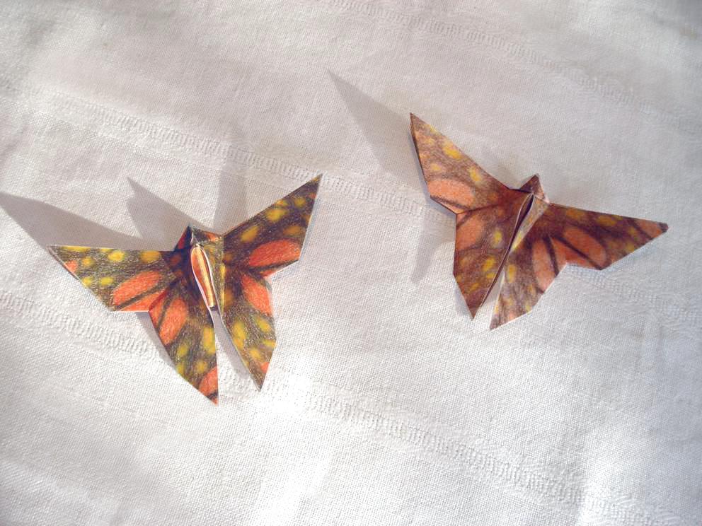 origami butterflies