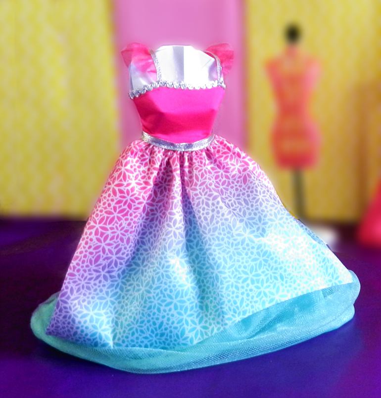 Poppen prinsessenjurk