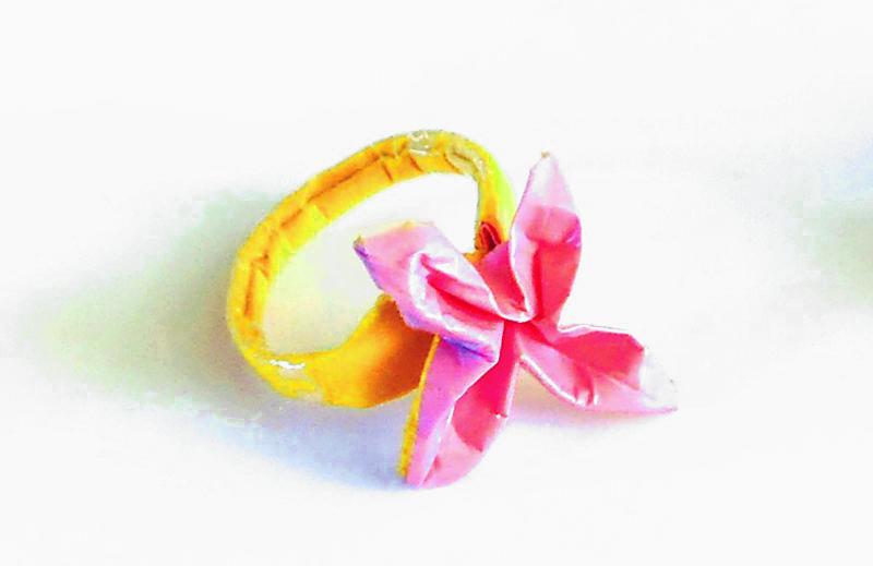 Origami Bloem Ring