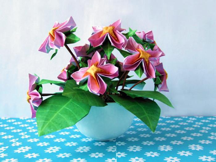 Origami bloemen