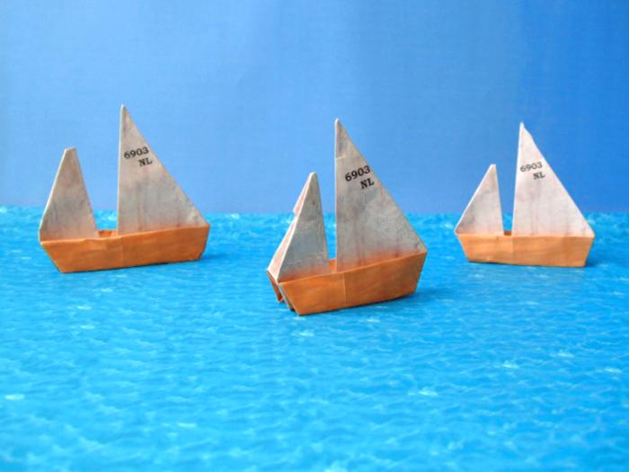 origami bootjes