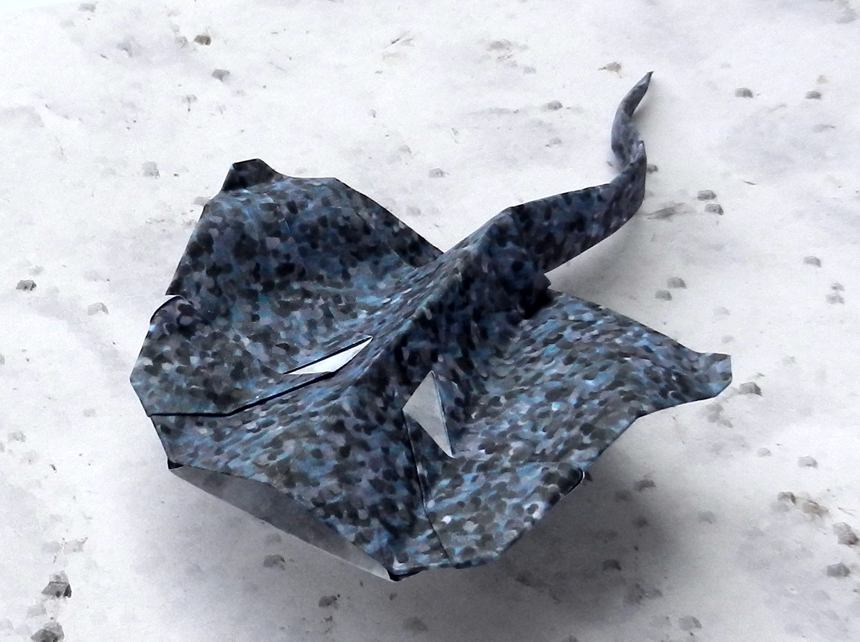 Origami pijlstaartrog