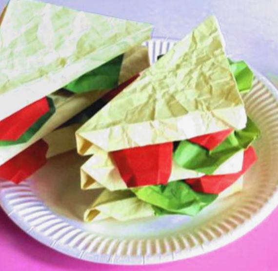 Club Sandwich van papier